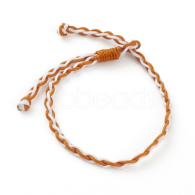 Adjustable Two Tone Nylon Cord Braided Bracelets BJEW-JB05850-02-1