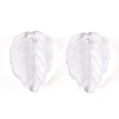 Transparent Glass Petal Beads GLAA-N001-17-1