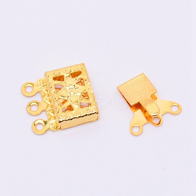 Brass Box Clasps KK-WH0038-09G-1