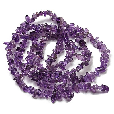 Natural Amethyst Beads Strands G-G0003-B44-1