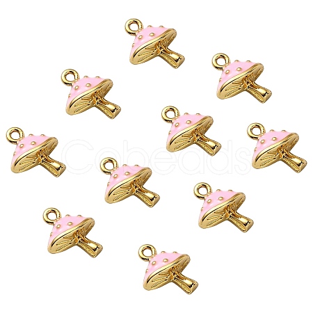 10Pcs Brass Enamel Pendants KK-SZ0005-22-1