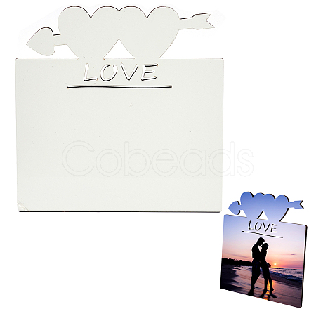 Sublimation MDF Blanks Photo Frame DJEW-CN0001-01-1