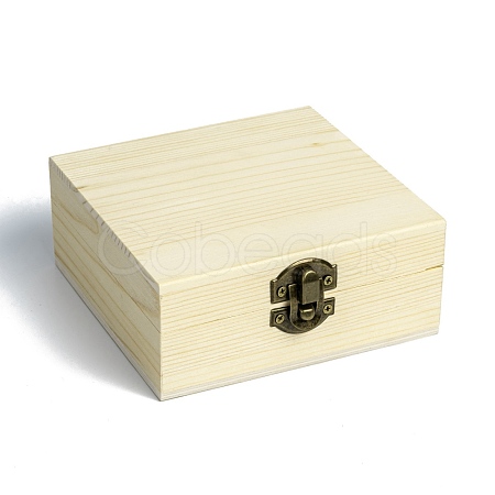 Unfinished Wooden Storage box CON-C008-01-1