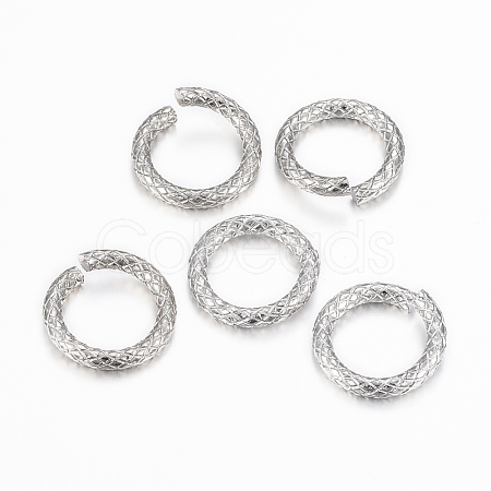 Tarnish Resistant 304 Stainless Steel Open Jump Rings STAS-K155-B-12P-1