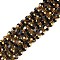 Electroplate Glass Beads Strands, Full Plated, Faceted, Round, Black, 7x8mm, Hole: 1.5mm, about 42pcs/strand, 12.20''(31cm)