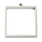 Non-Tarnish 304 Stainless Steel Laser Cut Pendants, Square Charm, Stainless Steel Color, 31x28x3mm, Hole: 2mm