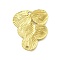 304 Stainless Steel Connectors Charms, Leaf Link, Golden, 23.5x20x1.5mm, Hole: 1.2mm