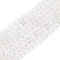 Natural Quartz Crystal Beads Strands, Faceted, Rock Crystal Round Beads, 3mm, Hole: 0.7mm, about 118pcs/strand, 15.35''(39cm)