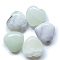 Natural New Jade Display Decorations, Home Decoration Supplies, Heart, 25x25x10mm