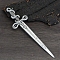 Sword Alloy Hair Sticks, Hair Pins Hair Chopsticks, Antique Silver, 153mm