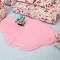 Velvet Cloth Cloud Shape Carpet Ornaments, Micro Landscape Furniture Dollhouse Accessories, Pretending Prop Decorations, Pink, 100x150mm