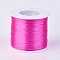 Flat Elastic Crystal String, Elastic Beading Thread, for Stretch Bracelet Making, Deep Pink, 0.7mm, about 546.8 yards(500m)/roll