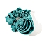 Rose Satin Elastic Hair Accessories for Girls or Women, Scrunchie/Scrunchy Hair Ties, Ponytail Holder, Dark Cyan, 120x90x30mm