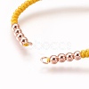 Nylon Cord Braided Bead Bracelets Making BJEW-F360-FRG22-2