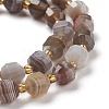 Natural Botswana Agate Beads Strands G-K303-A20-8mm-2