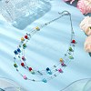 Nylon-coated Stainless Steel 3 Layer Necklaces NJEW-JN05050-2