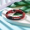 Natural & Synthetic Mixed Stone Beads Energy Stretch Bracelets Set BJEW-JB07142-6