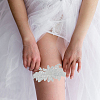 3D Flower Polyester Lace Elastic Bridal Garters AJEW-WH0470-03A-4