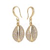 Brass Micro Pave Cubic Zirconia Pendant Necklaces and Dangle Earrings Jewelry Sets SJEW-JS01011-6