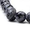 Natural Snowflake Obsidian Beads Strands X-G-S259-20-8mm-3