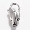 Polished 316 Surgical Stainless Steel Lobster Claw Clasps STAS-Z013-11P-2