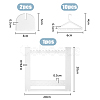 SUPERFINDINGS 1 Set Transparent Acrylic Earring Hanging Display Stands EDIS-FH0001-07-2