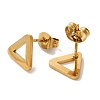 PVD Vacuum Plating 304 Stainless Steel Stud Earrings EJEW-Z040-37G-2