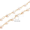 1 Strand Handmade Cultured Freshwater Pearl Beaded Chains AJEW-SZ0002-07-2