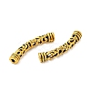 Tibetan Style Alloy Hollow Curved Flower Tube Beads FIND-Z063-32AG-2