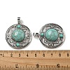 Synthetic Green Turquoise Pendants G-Q158-03T-3