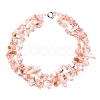 Boho Glass & Dyed Natural Shell Beaded Chips 3 Layer Necklaces for Women NJEW-H047-01D-2