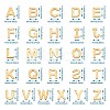 Yilisi 304 Stainless Steel Alphabet Letter Charms STAS-YS0001-03-20