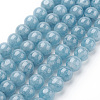 Natural Blue Quartz Beads Strands G-O047-07-4mm-2