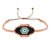 Friendship Evil Eye Loom Pattern Seed Beads Bracelets for Women BJEW-C011-47-2