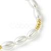 ABS Plastic Imitation Pearl Rice Beaded Stretch Bracelets for Women BJEW-JB10577-4