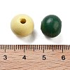 Natural Spray Painted Wood Beads WOOD-M015-02-3