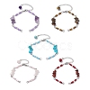 Mixed Gemstone Chips & Handmade Seed Beads Bracelet Making AJEW-MZ00001-1