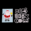 Father Christmas Frame Carbon Steel Cutting Dies Stencils DIY-F036-01-1