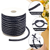 PU Imitation Leather Braided Cord WL-WH0003-14A-4
