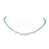 Glass Beads Necklaces NJEW-JN04723-4