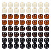 Globleland 400Pcs 4 Colors Wood European Beads WOOD-GL0001-15-1