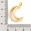 Rack Plating Brass Locket Pendants KK-F874-01G-09-3