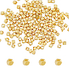 HOBBIESAY 150Pcs Brass Cube Beads KK-HY0003-65-1