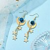 Brass Dangle Earring EJEW-TA00479-2