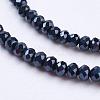 Crystal Glass Beads Strands GLAA-D032-2.5x2-27-3