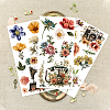 3 Sheets 3 Styles Flower PVC Waterproof Decorative Stickers DIY-WH0404-034-2