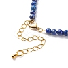 Natural Gemstone & Pearl Beaded Necklace for Women NJEW-JN03998-5