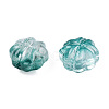 Transparent Spray Painted Glass Beads GLAA-N035-028-C01-3