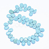 Natural Magnesite Beads Strands G-P324-09-13x18mm-2