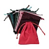 Velvet Jewelry Drawstring Storage Pouches ABAG-P013-02D-1